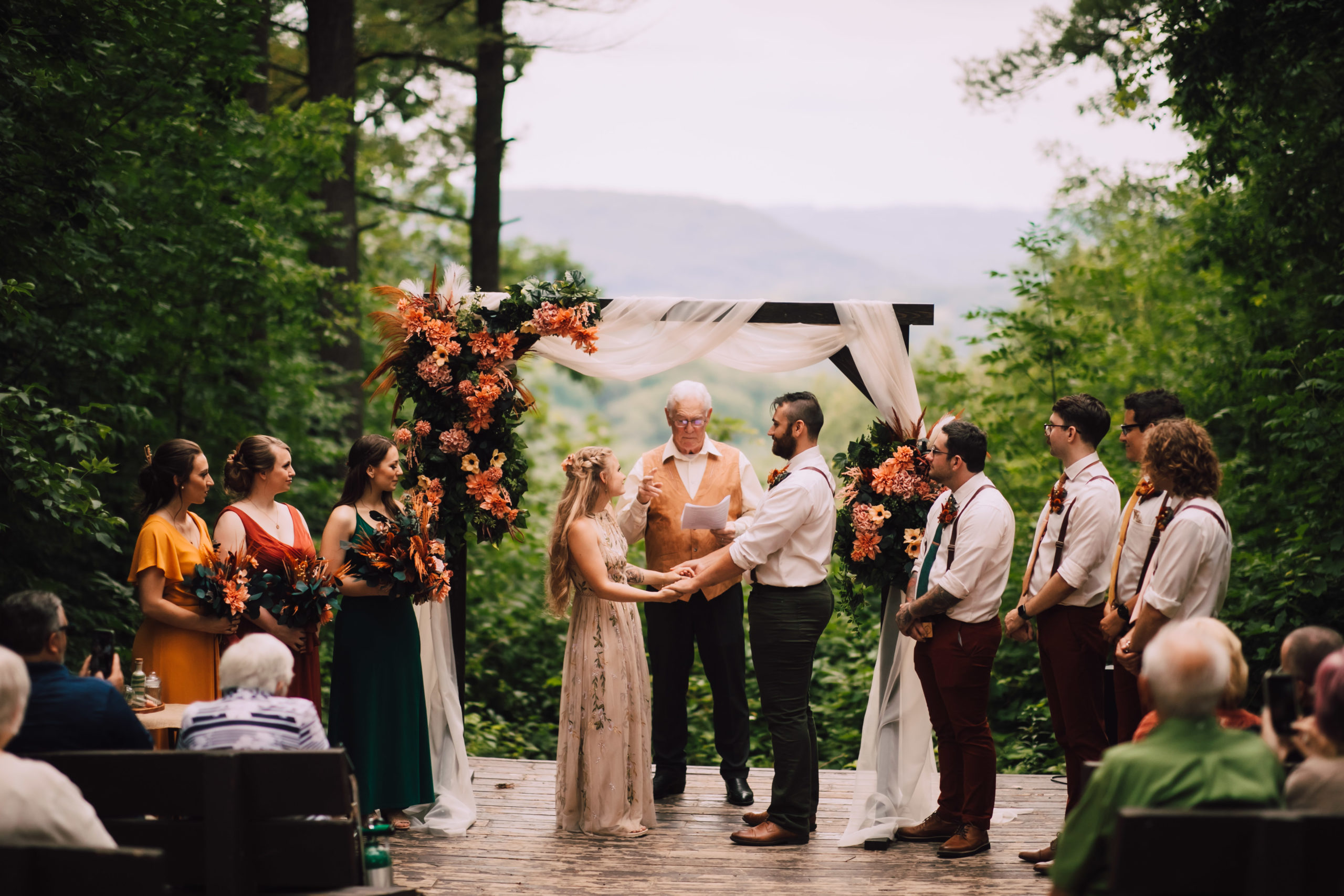Wedding Ceremony at Wildcat Mountain state Park